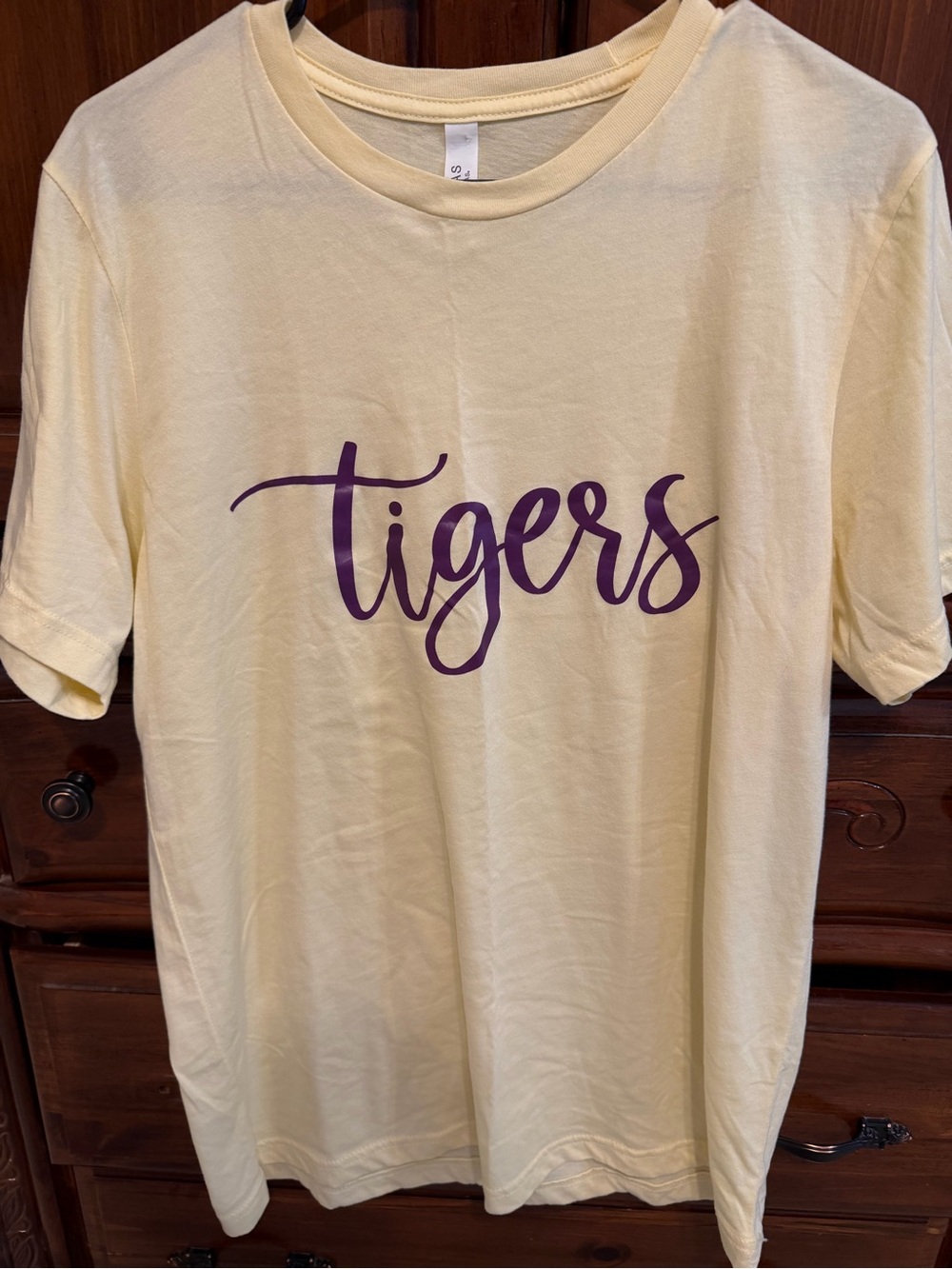 LSU Bella Canvas Yellow Short Sleeve Tee
